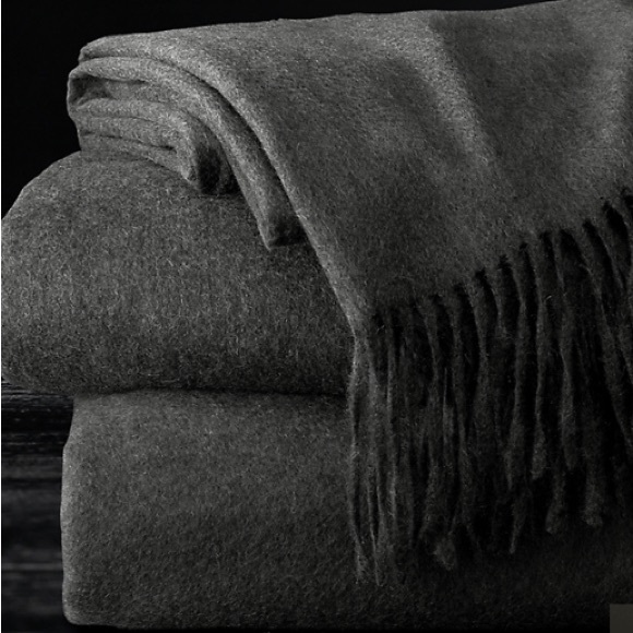 Restoration Hardware Other - Restoration Hardware 100% Cashmere Grey Throw Blanket